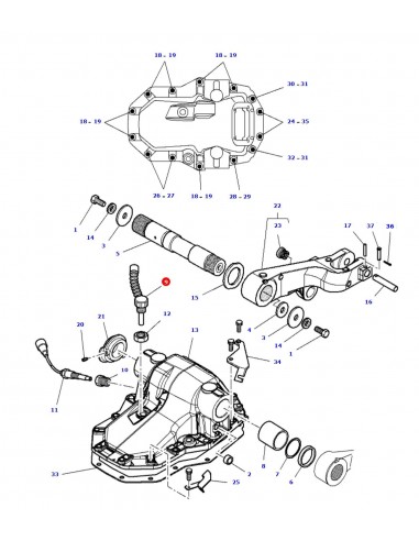 Senzor Inductiv Ridicare Hidraulica 107 mm Massey Ferguson 3384777M1, 3583286M1, 4359945M1, 4364876M1