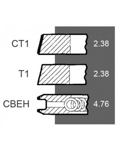 Segmenti Piston Perkins 3637658M91, 3637658Z91, 41158144 2