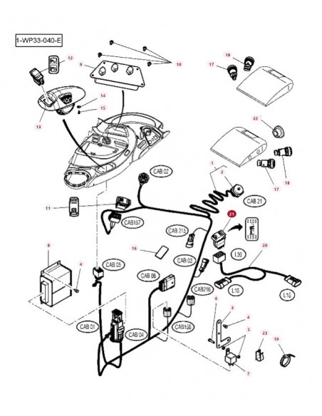 Comutator Massey Ferguson 4290447M1, 4290447M2, 4271356M1, 4271356M2