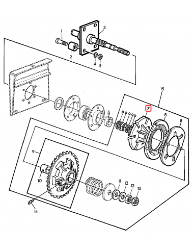 Butuc Header Ø 157 mm Z-21 John Deere Z12101