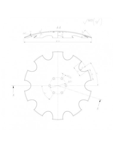 Taler Disc Ø 510x4 mm, 6 Gauri