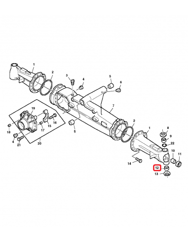 Rulment Pivot Ø 27.8x52x16 mm 0115714, C115714, CA0115714, CAR115714, CARR115714, 0123726, C123726, CA0123726, CAR123726, CARR12