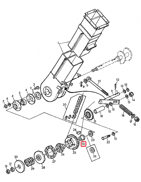 Bucsa 45x55 mm John Deere Z42282