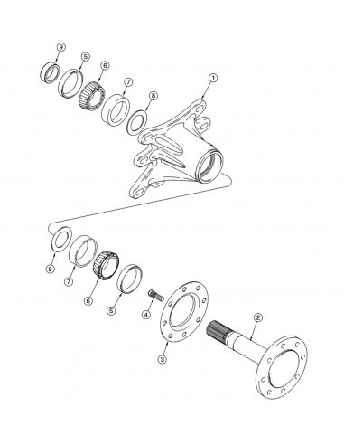 Shaft, AxleShaft, Axle Case IH 338550A4, 338550A2, 338550A3, 338550A1
