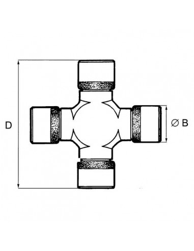 Cruce Cardanica 35x87 mm 1975562C1, AL38516, AL38517, RE23191, F281303022100, F281303022110, F281303022110