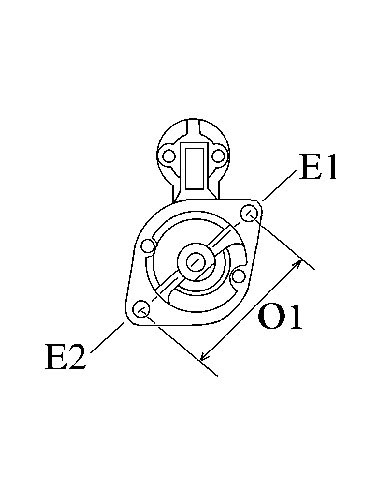Electromotor 12V, 3 Kw EJD1,8/12R70, EJD3/12AR1, EJD3/12BR1, 0001362036