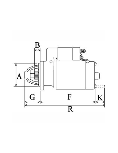 Electromotor 12V, 3 Kw EJD1,8/12R70, EJD3/12AR1, EJD3/12BR1, 0001362036