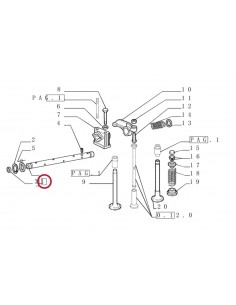 Ax Culbutori Ø 18x429 mm Fiat Iveco 153630839, 4682860, 4682991, 4842403, 4842404 2