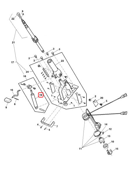 Cilindru Cu Gaz Directie John Deere AL115780, AL150755, AL209275, AL222225, AL78345,  RE151217, RE152042, RE50227, 1599KH