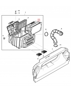 Air Filter, Primary 320 mm John Deere AL207628, AL215055 2