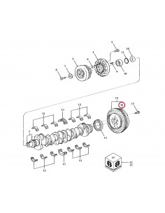 Coroana Volanta 372x408x16 mm Z-128 81804203 , 82954183 , 83949153 , 873368 , 9710967 , C5NE-6384-A , C5NE6384A , E2NN6384AA 2