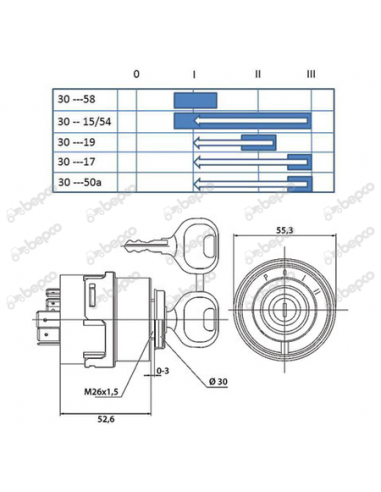 Contact Pornire cu Cheie X830240110000