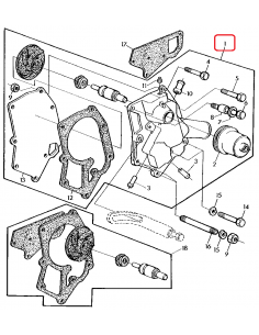 Water Pump John Deere RE52904, R116134 2