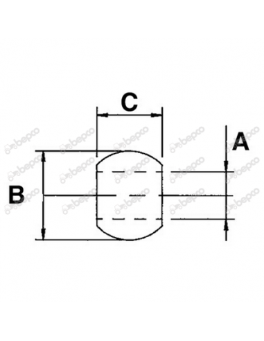 Ball, Lower Link Ø 37.3x56x41 mm Cat 2/3