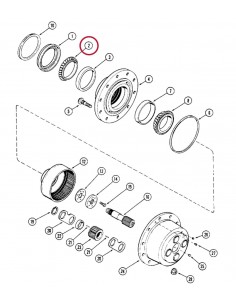 Rulment Ø 158.75 mm 37425/37625, 81803413, 81803420, 957E4221, 957E4222, 1850849M91, 1850909M91, 185251M1, 185252M1 2