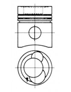 Piston cu Segmenti Ø 115 mm KOLBENSCHMIDT 93508600