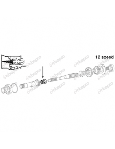 Oil Seal Ø 30x38x6 mm Massey Ferguson 883935M2, 883935M3, 883935M4, 883935R4