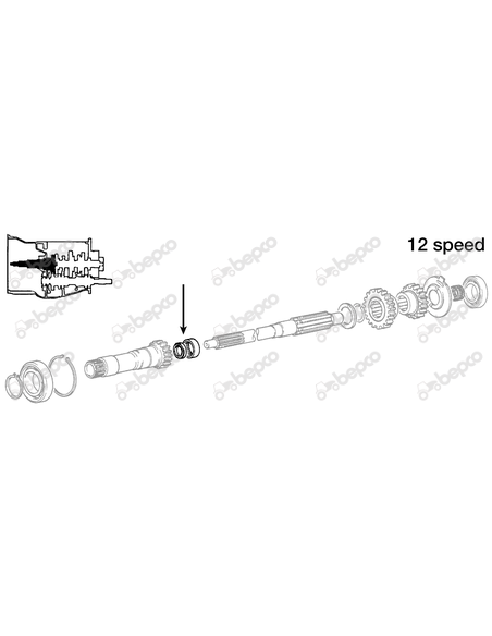 Oil Seal Ø 30x38x6 mm Massey Ferguson 883935M2, 883935M3, 883935M4, 883935R4