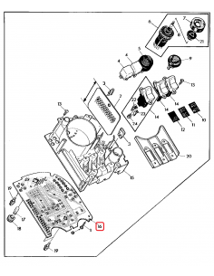 Placa Circuit Tablou Bord John Deere AL70294, AL35168, AL37513, VDO 993087252, X16-120.7558 2