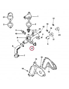 Garnitura Galerie, Carcasa Termostat Case IH 3055306R1, 3055306R2, 3055306R3, 3055356R1 2