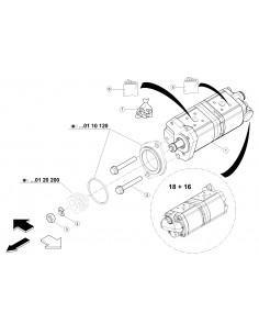 Hydraulic Pump 18+16 CCM 2