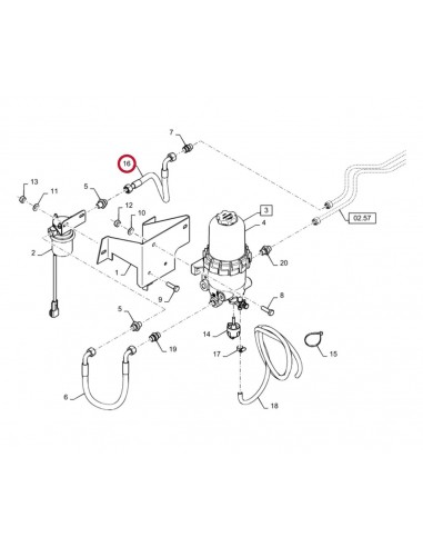 Furtun Combustibil NEW HOLLAND 87757820
