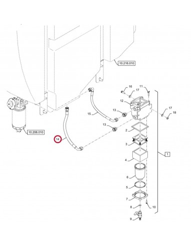 Furtun Combustibil NEW HOLLAND 87757820