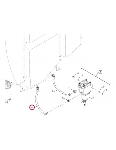 Furtun Combustibil NEW HOLLAND 87757820