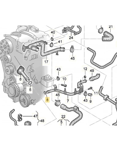 Inel Etansare, Furtun Lichid Racire 20.5x5.5 mm VW-AUDI SKODA 06B121687, 06B 121 687