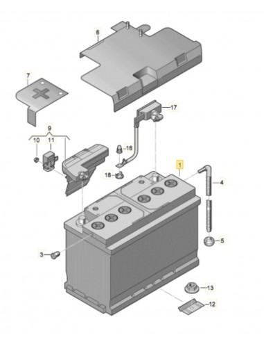 Baterie Pornire 12V 110AH 520A VW-Audi 000915105DL, 000 915 105 DL
