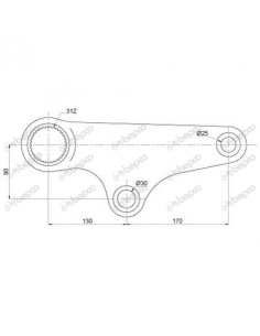 Upper Hydraulic Rockshaft Lift Arm RH John Deere L114584, L79947 2