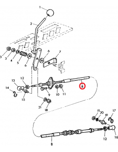 Cablu Acceleratie 6230 mm  AZ40767