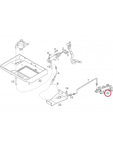 Clutch Booster, Compessed-Air System 31.8x54 mm 1-31-723-101, 04411564.4
