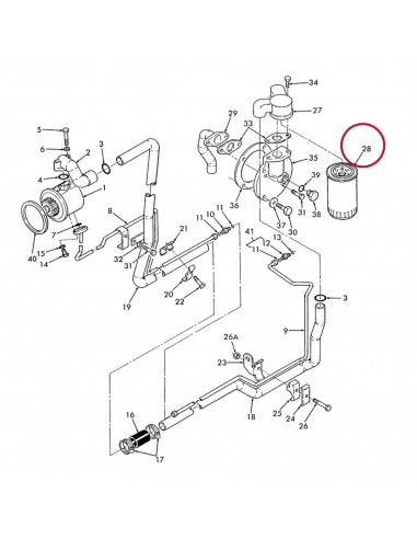 Filtru Ulei Hidraulic WD10022, 47465237, 81863229, 81863801, 81869132, 81869132MP, F0NN3N976AA, F0NN3N976AA12