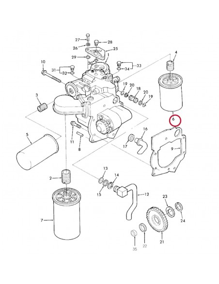 Filtru Ulei Hidraulic WD10022, 47465237, 81863229, 81863801, 81869132, 81869132MP, F0NN3N976AA, F0NN3N976AA12