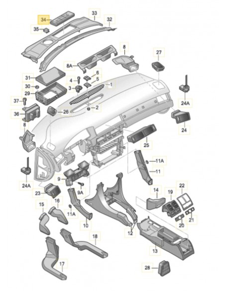 Audi 4B1819422A01C, 4B1 819 422A01C, 4B1 819 422 A  01C