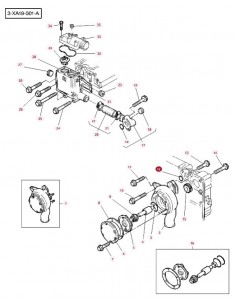O-ring 44.6x2.4 mm Massey Ferguson 4224236M1, 1717442M1, 3637253M1 2