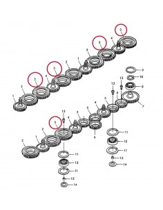 Pinion 75x145 mm 56143120,274074, 80274074, CC19317, 2
