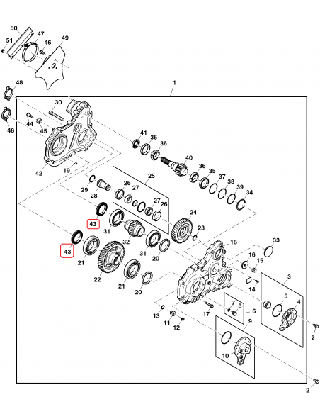 Seal Ø 75x100x13/14.5 mm DE30707, 8900134643, 98134643AS, 510947, MX510947, 098134643AS