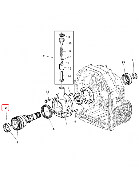 Bucsa Transmisie AutoQuad, PowrQuad John Deere R214121
