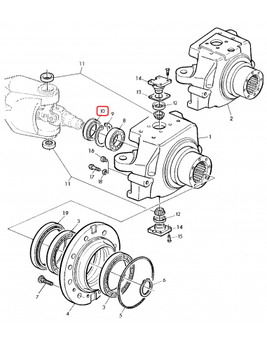 Seal Ø 66x91x14.7 mm John Deere AL154056, 0734319666