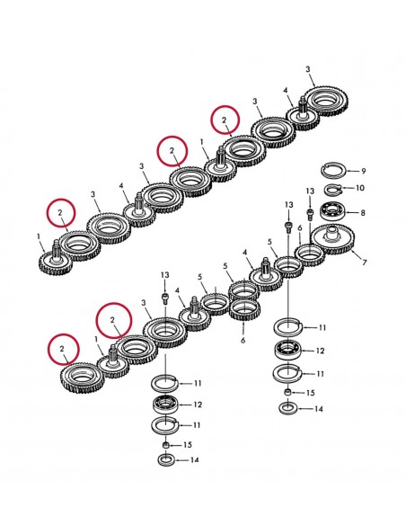 Gear 75x145 mm 56143220, 56143210, ZD-2161, CC19316, 274075, 6900055, 80274075