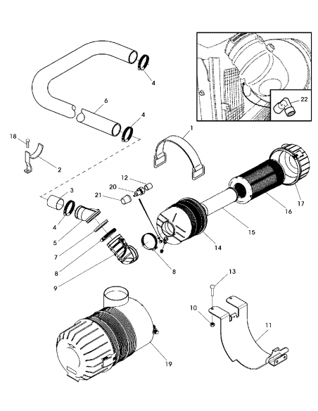 Filtru Aer Principal Hifi SA17234, P783730, Manitou 563416, 85814174
