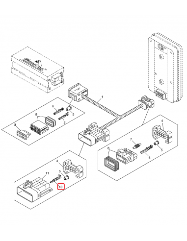 Connector Electric Terminal John Deere R104919, AT339838