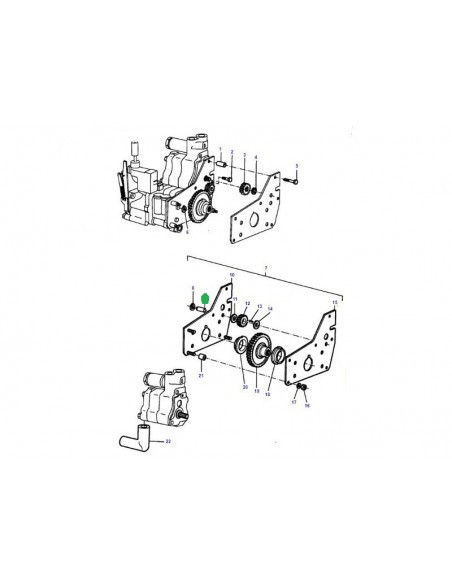 Bolt Pinion Massey Ferguson 1666146M2