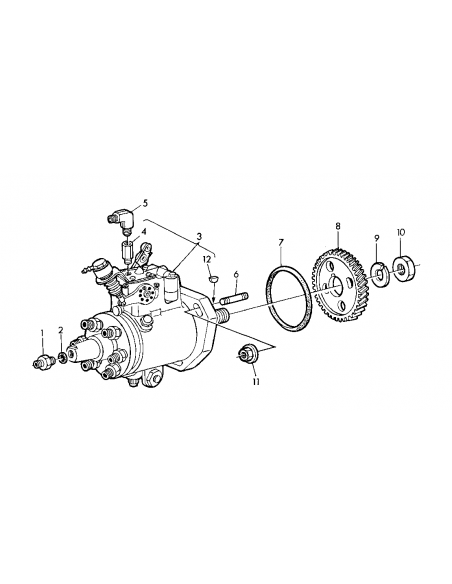 Hydraulic Head Fuel Injection Pump John Deere John Deere AR101136, Stanadyne DM4627-3967, 32226