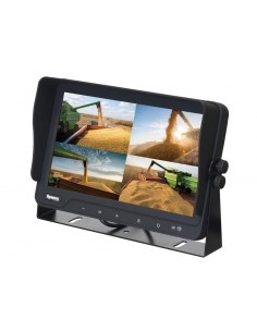 Wired Vehicle Camera System 9'' 4QUAD Split Digital Touch Button Monitor, HD Camera 2
