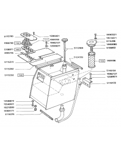 Filtru Hidraulic 210 mm Fiat 1909106, 5104874, 5106917, 4998327 2