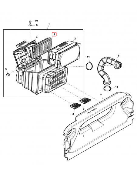 P958671, John Deere AL203003, AL215054