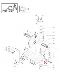 Bolt Hexagonal M14x2x270 mm CL 10.9 Case IH, New Holland 87363478 2